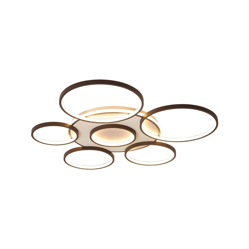 

Surface mounted modern led ceiling lights lamp for living room bedroom study room white+coffee color 110-240V led ceiling lamp