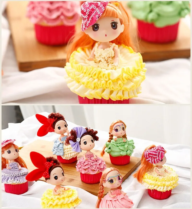 Корейские украшения рот Барби Кукла торт юбка бесшовные сопла выдавливать