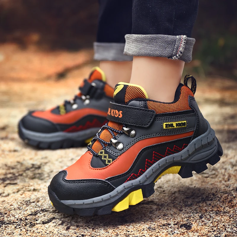 Детская обувь для туризма и спорта мальчиков осень зима водонепроницаемая