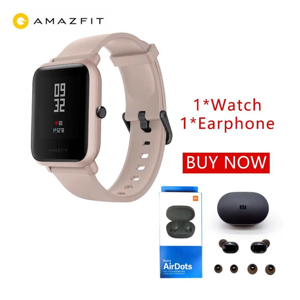 Huami Amazfit Bip Lite Смарт-часы Bluetooth TWS спортивный монитор сердечного ритма 3 м водонепроницаемый PK Xiaomi Amazfit bip Smartwatch