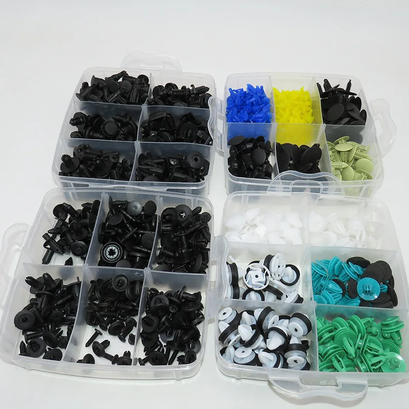 

620pcs/Box Universal Car Fastener Clips Mixed Car Fasteners Door Trim Panel Auto Bumper Rivet Retainer Push Engine Cover Fender