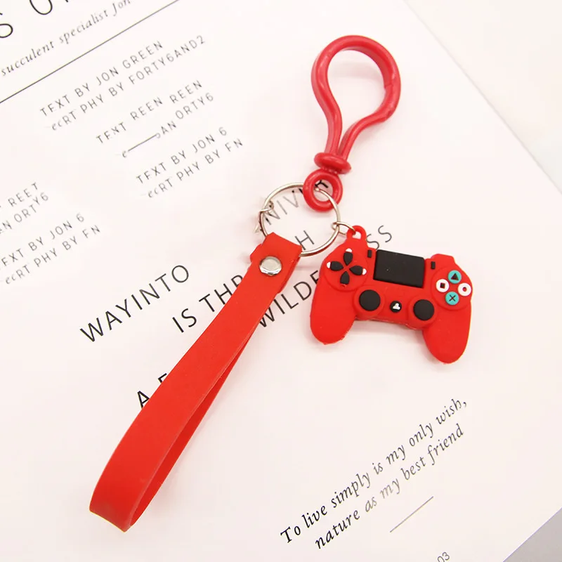 

Pvc Game Console Keychain Boys Game Console Keychain Backpack Hanging Keychain Men's Car Stylish Keychain with Handle