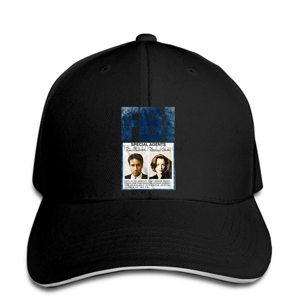 

Baseball cap The X Files Science Fiction TV Show FBI Special Agents Adult Print hat