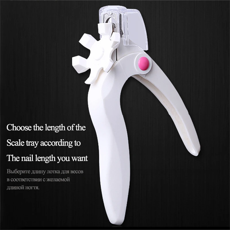 white nail clipper fake trimmer manicure clamp Special type U word Tools Cut False Nail Tips Edge Cutters Manicure tools | Красота и