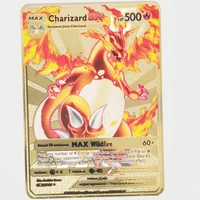 2021 new pokemon cards metal v card card pikachu charizard vmax card collection gift childrens game collection card