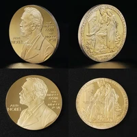 alfred bernhard nobel commemorative coin collection gift souvenir art metal antiqu gold coins collectibles