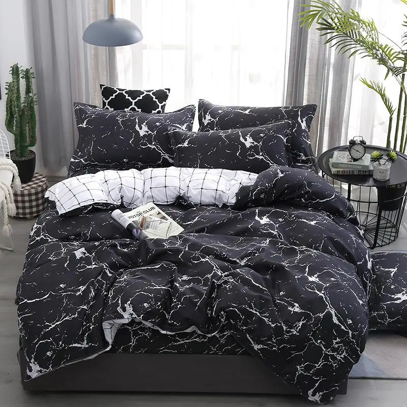 

Fushica and Osyter flowers bedding set(duvet cover bedding sheet pillowcase) reactive print twin full queen king