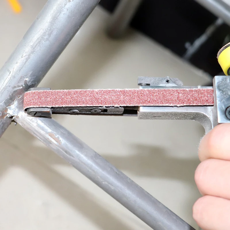 

3/8" Air Belt Sander Air Angle Grinding Machine With Sanding Belts For Air Compressor Sanding Pneumatic Tool Set