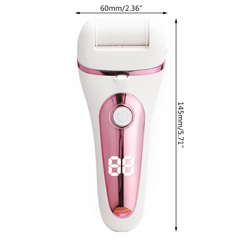 

Electric foot callus rechargeable foot file with 3 grinding heads and waterproof foot care tools
