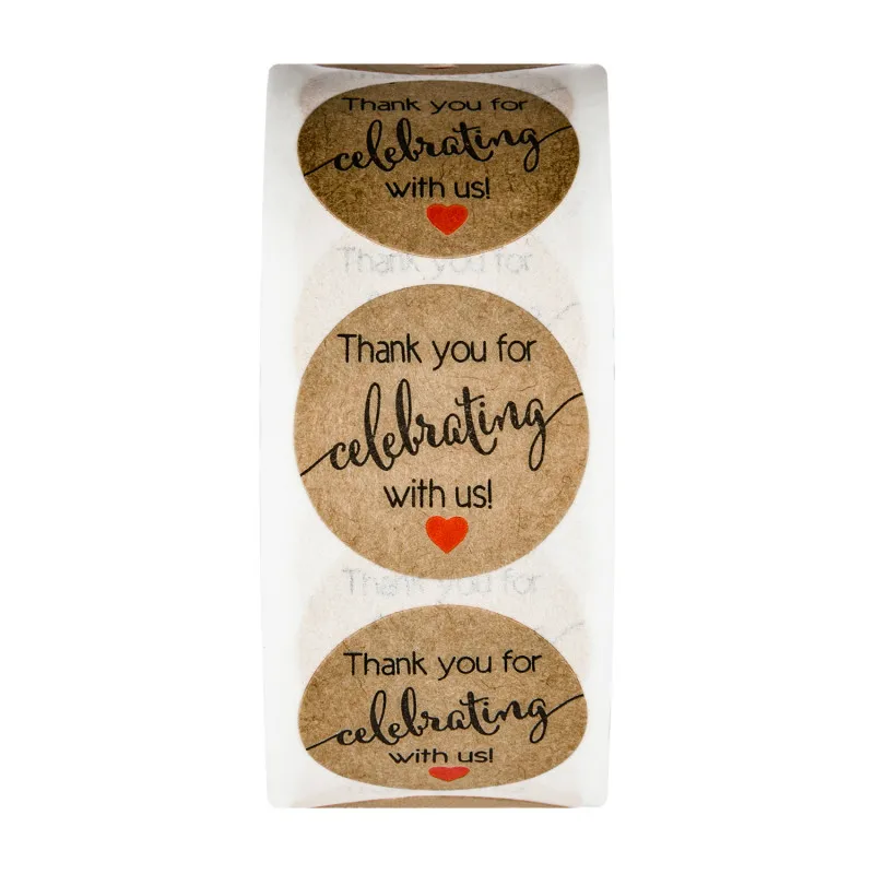 500 шт/рулон Свадебные праздничные украшения для Хэллоуина бумажные бирки спасибо