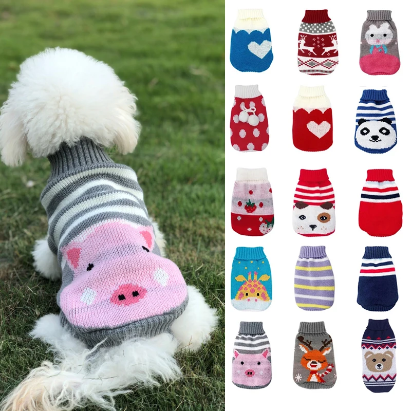 

Coat Winter Pet Clothing Warm Dog Clothes Cat Sweater Pet Supplies for Chihuahua Bulldogs Puppy Costume Small Medium Dogs