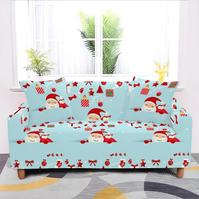 

2021 Рождественский Новый эластичный чехол для дивана для гостиной чехол из спандекса секционные Угловые чехлы