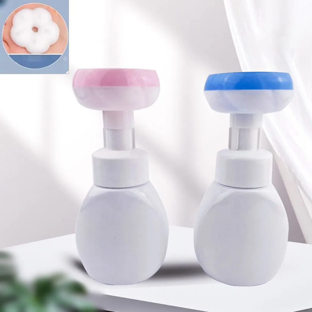 

250ML Flower Foam Pump Bottle Floral Foam Hand Soap Pump Flower Shape Stamp Handsoup Bottle Refillable Hand Soap Bottle