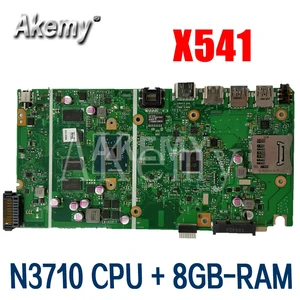 new x541sa mainboard rev 2 0 for asus x541 x541s x541sa laptop motherboard test ok n3710 cpu 8gb ram free global shipping