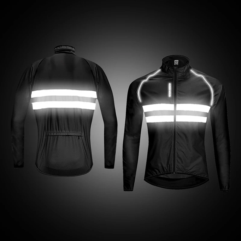 Светоотражающая куртка с длинными рукавами для мотокросса горного велосипеда