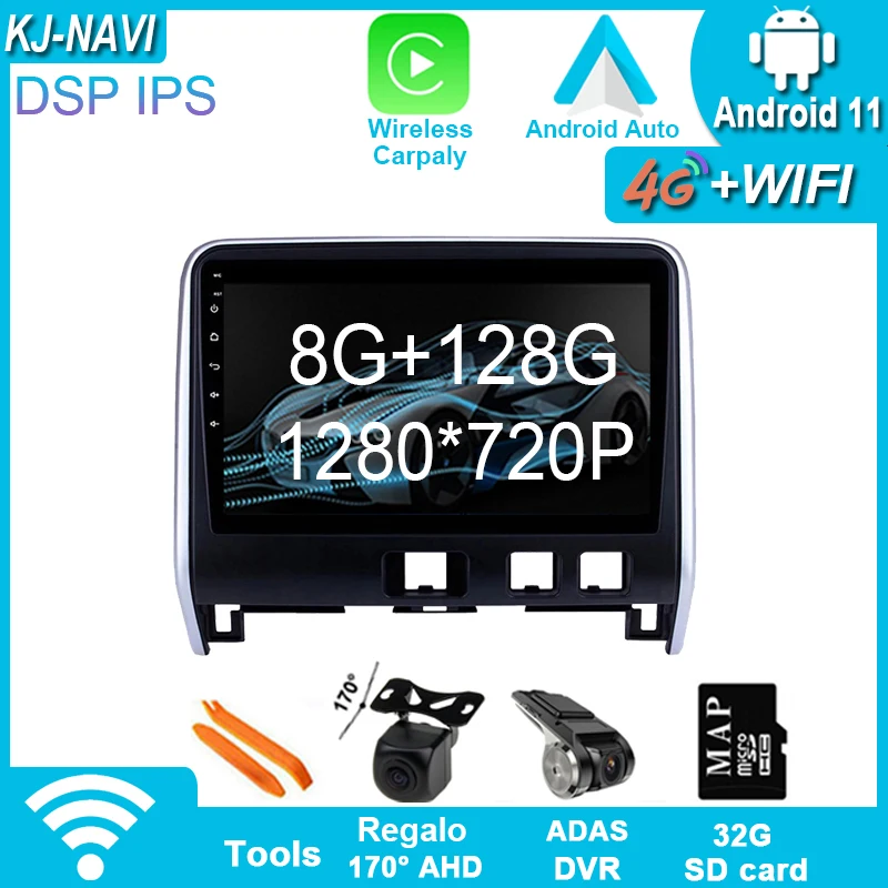 

Автомобильная Мультимедийная система, автомагнитола под управлением Android 11, без DVD, с GPS Навигатором, для Nissan Серена 2016-2018