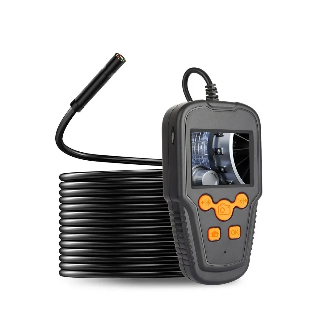 

HD промышленный эндоскоп P60 промышленная камера-эндоскоп 2,4 дюймов IPS экран бороскоп HD1080P жесткий кабель Водонепроницаемый