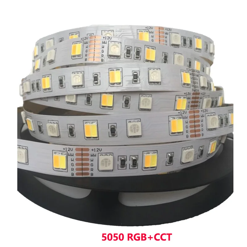 СВЕТОДИОДНАЯ лента SMD 5050 5 м 300 светодиодов RGB RGBW CCT 12 В 24 Неоновая Гибкая