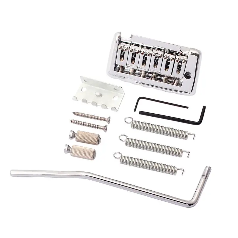 1 комплект гитарный мост плоское седло 6 струн GA208 металлическая гитара