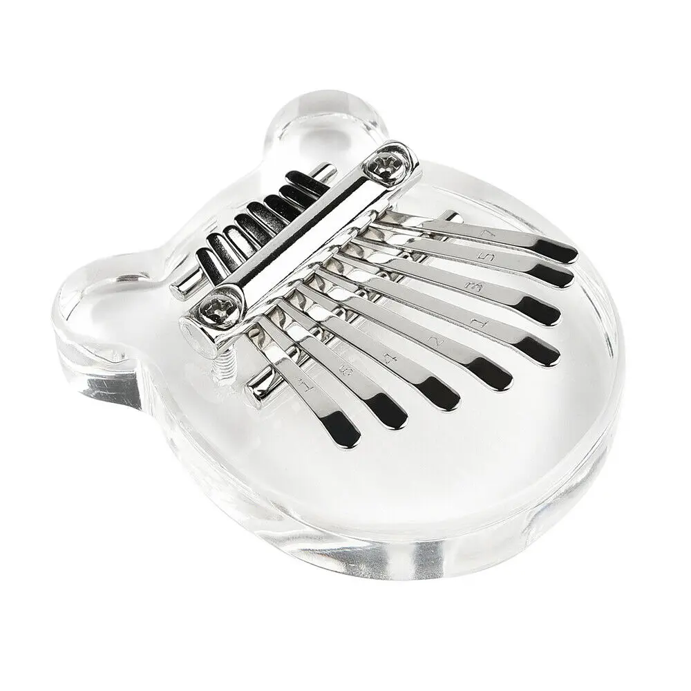 Kalimba Initer 8 клавиш портативное пианино Детские Kalimbas акриловое для большого пальца