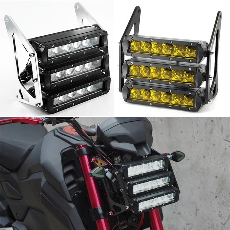 

For Honda Grom MSX125 MSX125SF Motorcycle Modified Parts Headlight 12V High Brightness Spotlight Paving Headlight Light Lamp