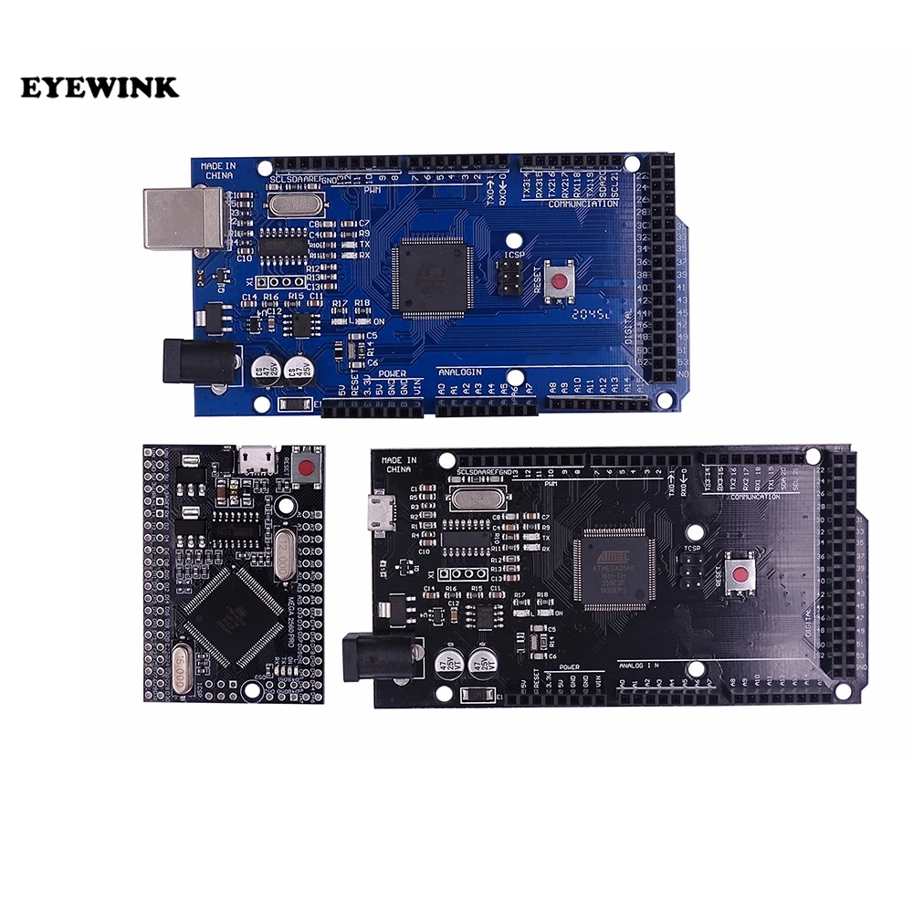 Адаптер MEGA2560 PRO Встроенный Micro USB CH340G ATMEGA2560-16AU для Arduino ATmega2560 расширительный модуль