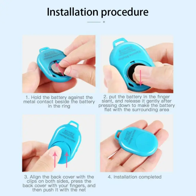

Bluetooth-compatible Remote Control Button Wireless Controller Self-Timer Camera Shutter Release Selfie for Android /IOS Phones
