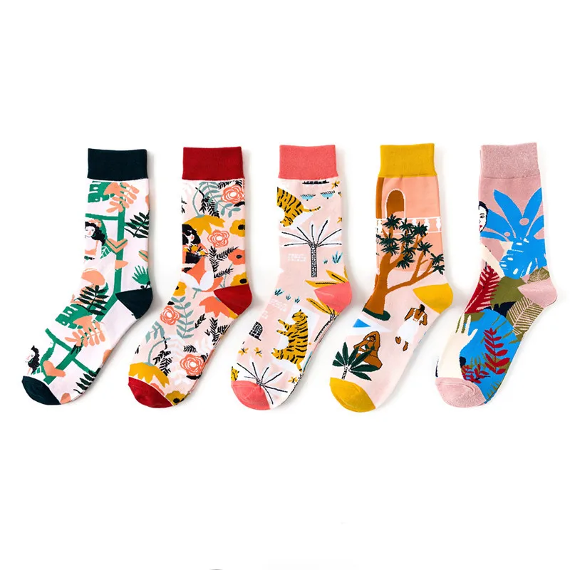 Весна и осень новые корейские Харадзюку Мультяшные женские носки японские