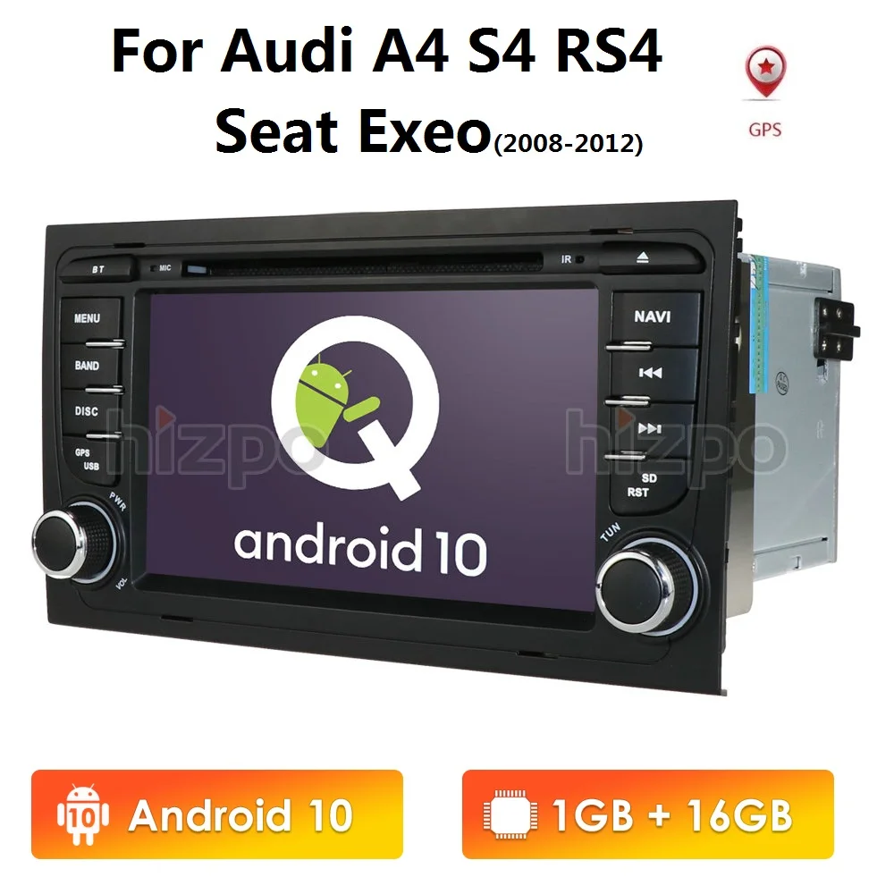 IPS 7 &quotандроид 10 4 ядра автомобиля GPS для Audi A4 B6/B7 S4 RS4 сиденье Exeo 2008 2012 радио