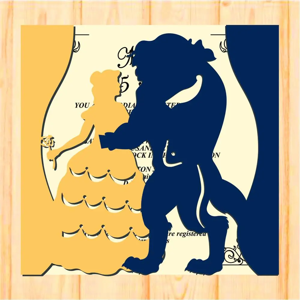 30 шт. свадебные пригласительные открытки с лазерной резкой|Открытки и