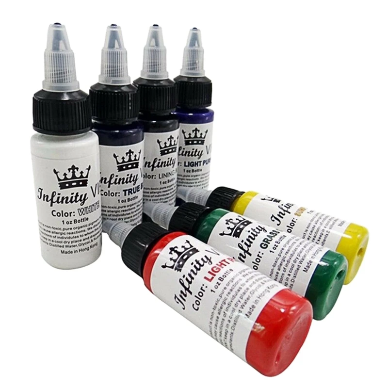 

2Pcs 30Ml/Bottle Professional Tattoo Pigment Pure Plant Small Tattoo Pigment Inks Safe Half Permanent Paints