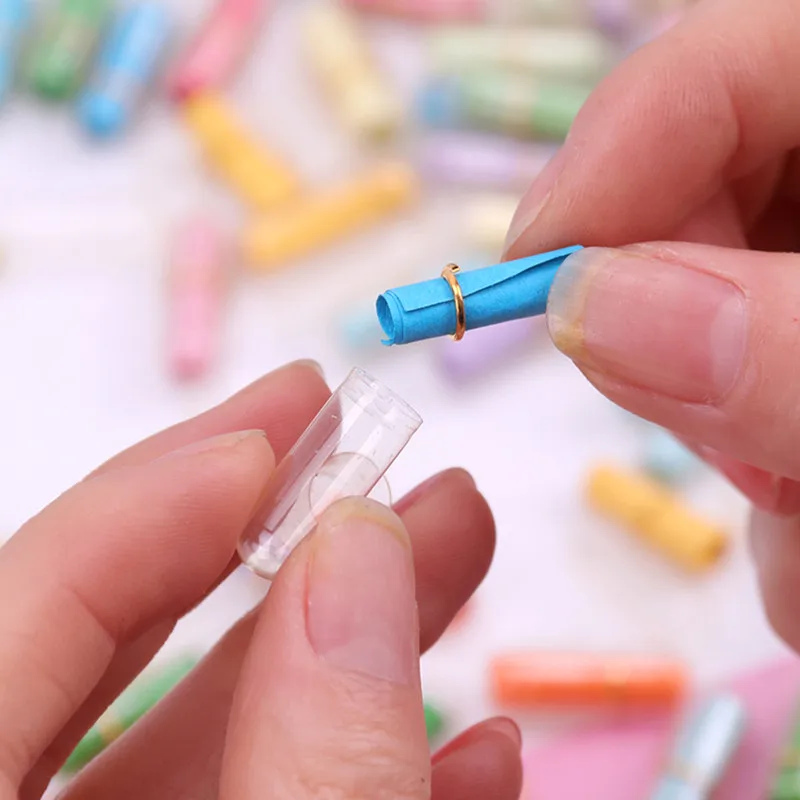 Мини-выражение 50 шт. капсулы для сообщений сувениры вечерние праздника подарок