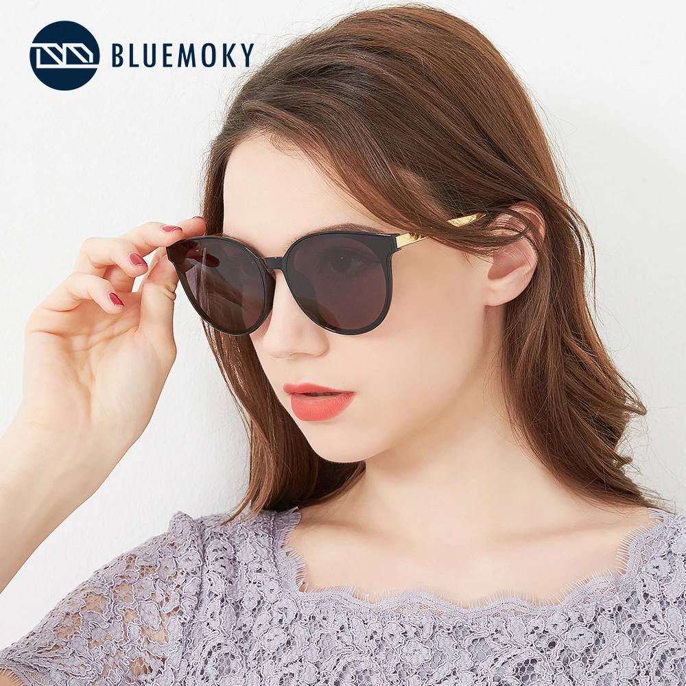 Женские солнцезащитные очки в оправе BLUEMOKY поляризационные кошачий глаз с