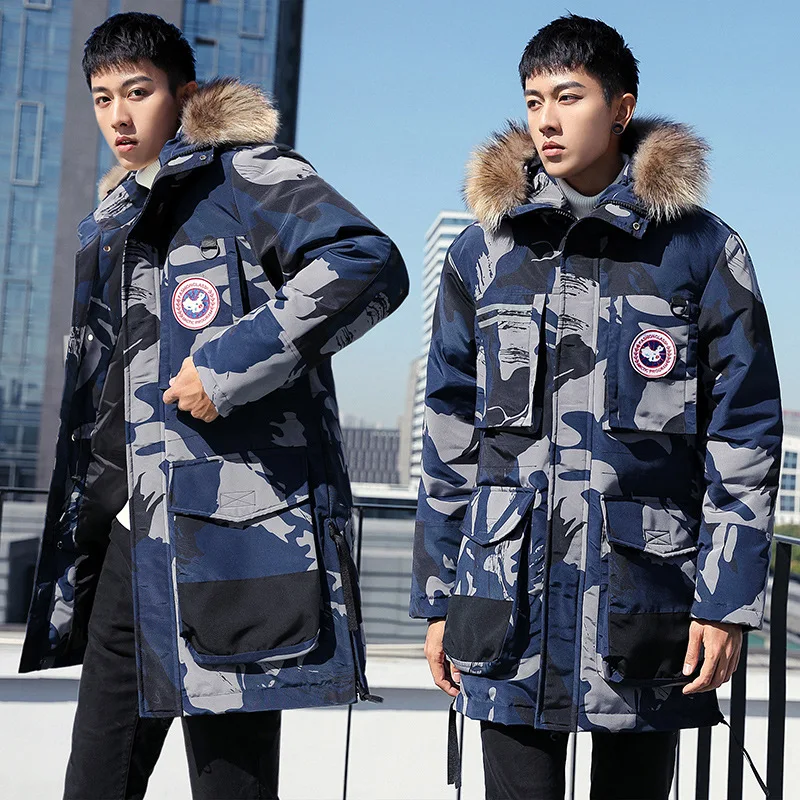 Лидер продаж 2019 Новое поступление зимняя куртка Мужская пуховая парка высокого