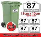 Таблички с номерами на колесах x4, индивидуальные наклейки с номером дома и уличной дорожкой