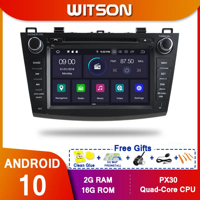 WITSON Android 9 0 Восьмиядерный (Восьмиядерный) PX5 автомобильный DVD-плеер для MAZDA 3 2010-2012 IPS