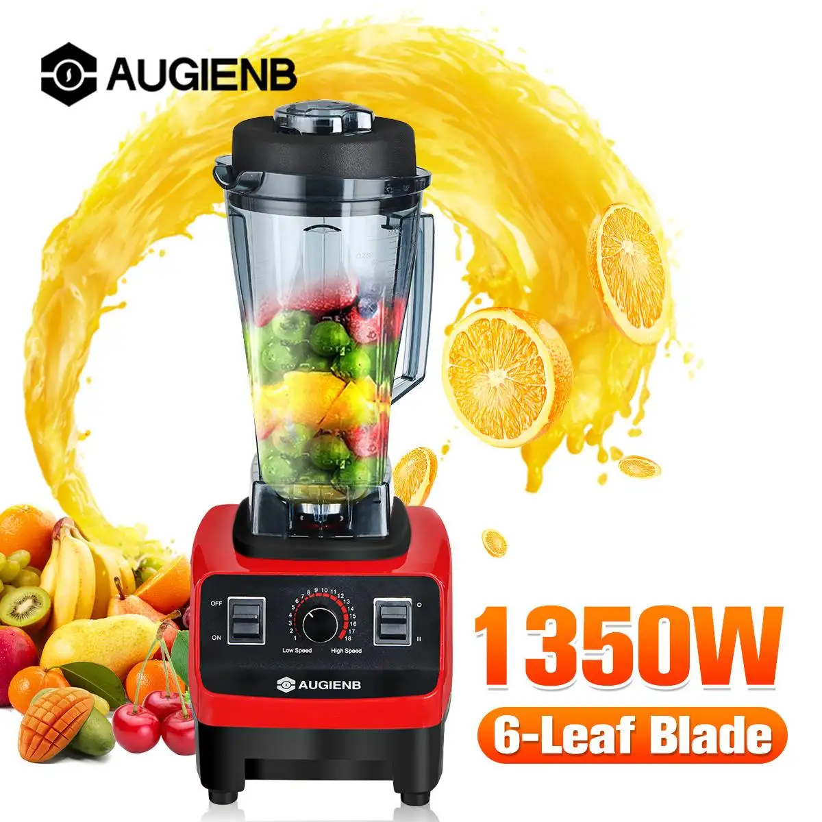 

1350W Heavy Duty Commercial Blender Professional Blender Mixer Food Processor Japan Blade Juicer Ice Smoothie Machine