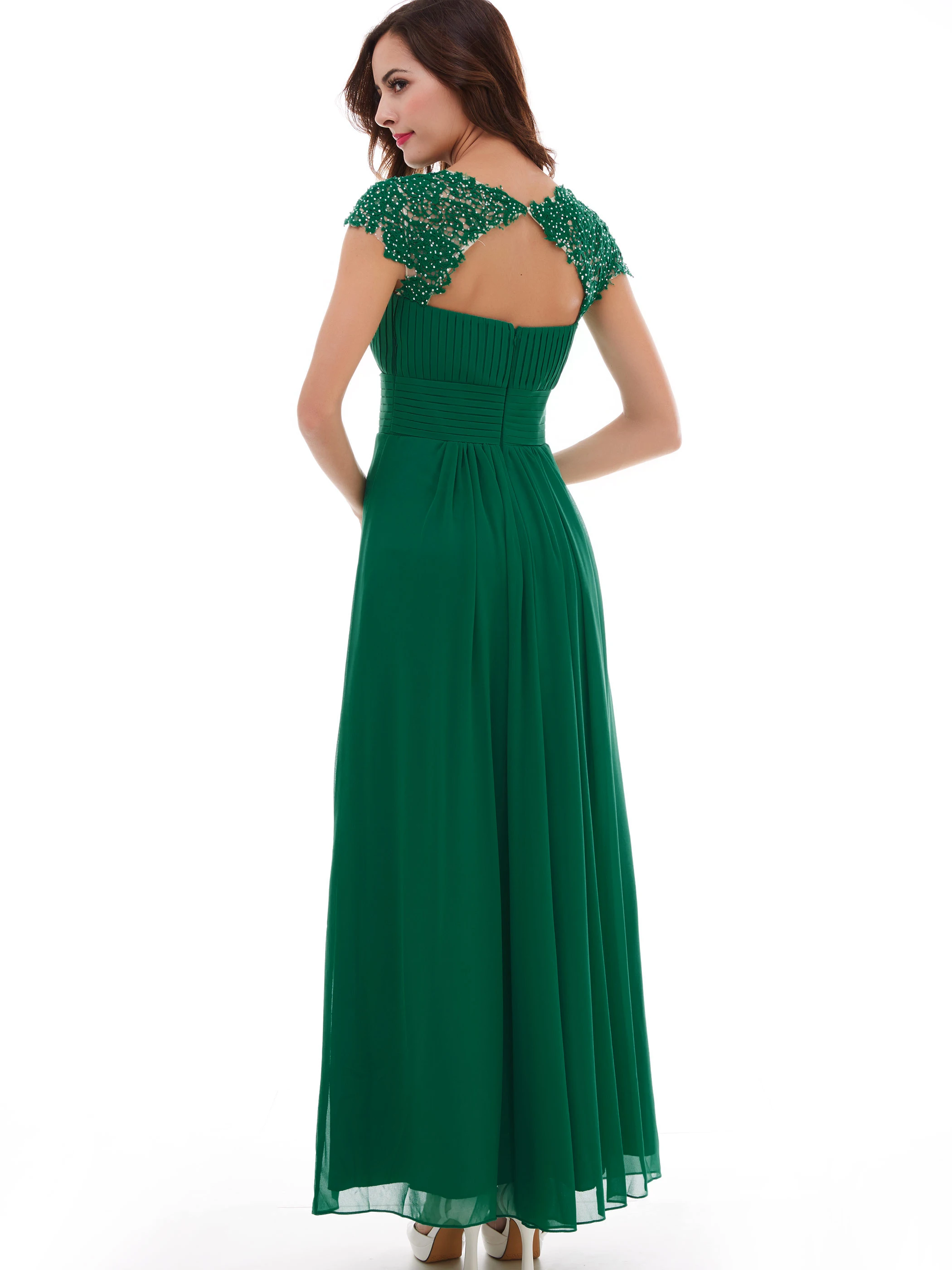 Bohoartist Для женщин Охотник кружево пол Длина с аппликацией и драпировкой из шифона