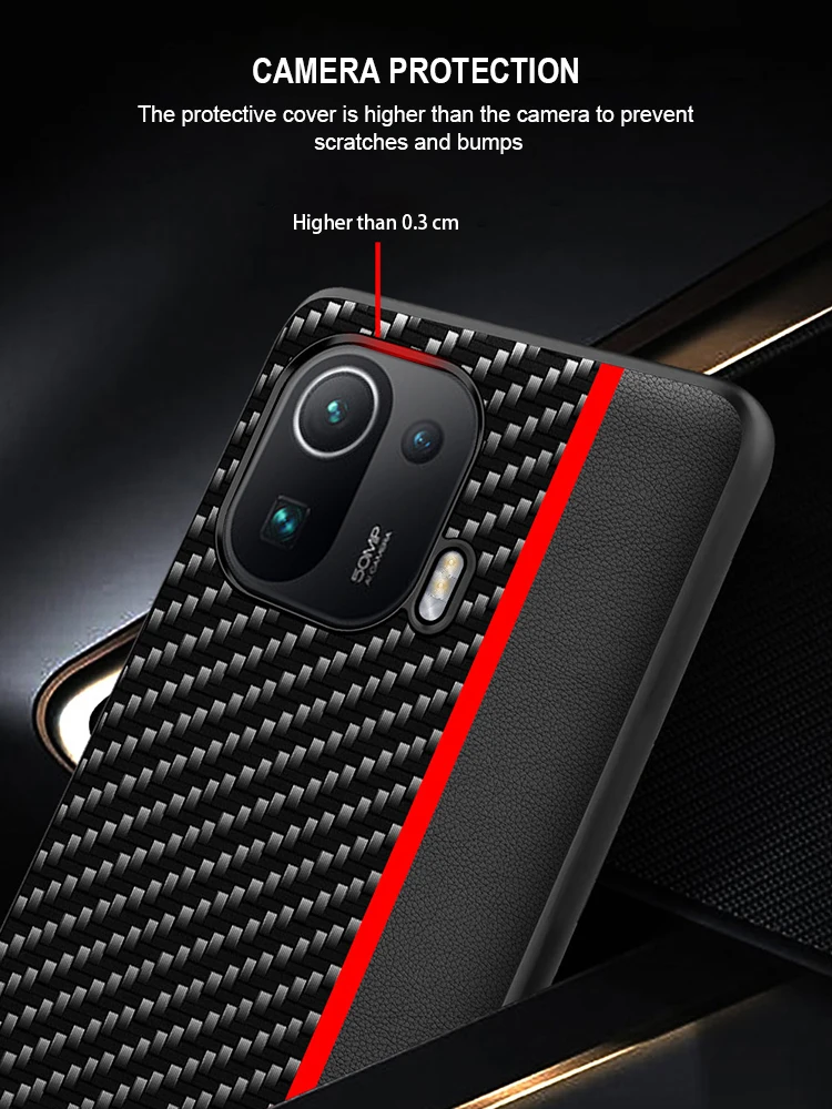 Для Xiaomi Mi 11 10 10T Pro Ultra POCO F3 X3 NFC M3 чехол из углеродного волокна Кожаный для Redmi Note 9S 9 8