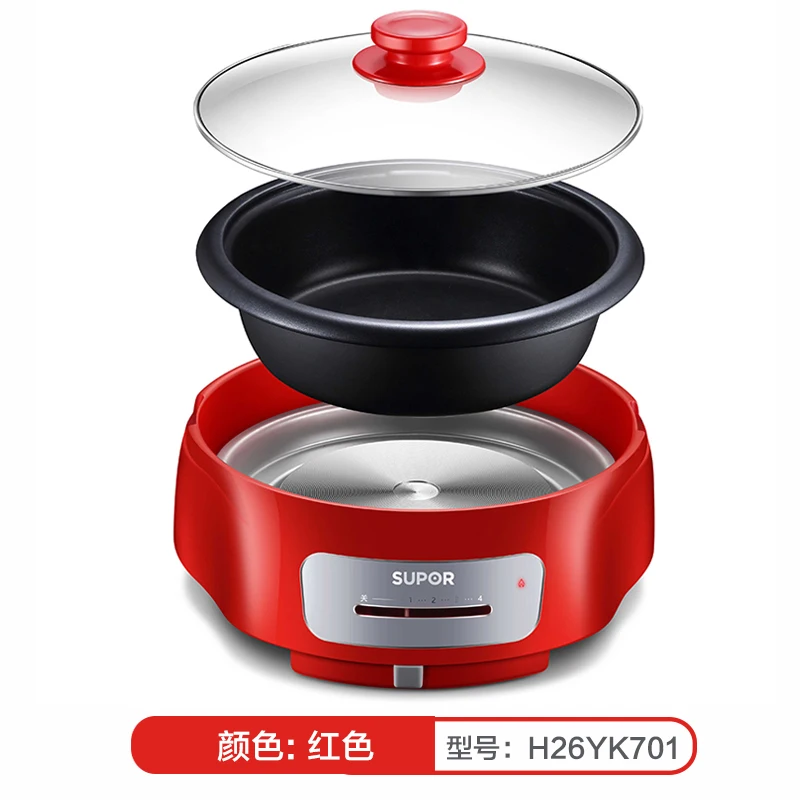 

Домашний многофункциональный электрический горячий горшок Электрический нагревательный Электрический горшок для приготовления пищи 4-6 С...