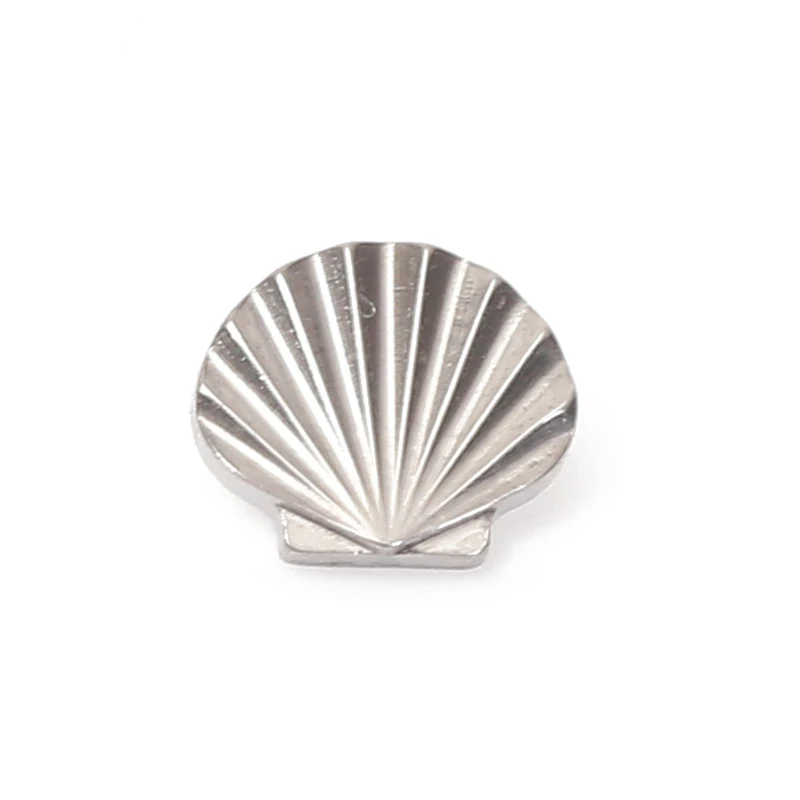 

ASTM F136 Titanium Internally Threaded Seashell Labret Ring Body Piercing Jewelry