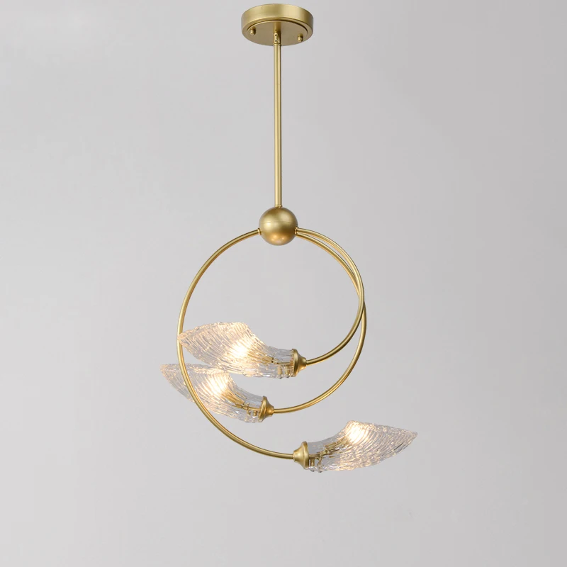 Роскошная золотая подвеска освещение креативный кристалл лофт подвесной