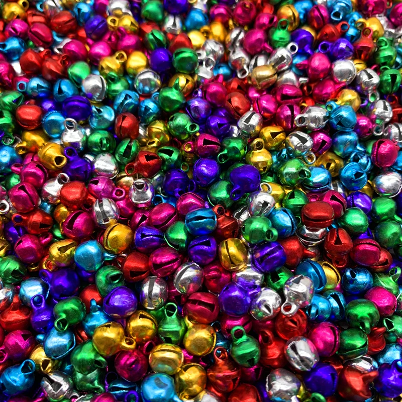 6 мм 100 шт. колокольчики алюминиевый свободные бусины для фестиваля вечерние