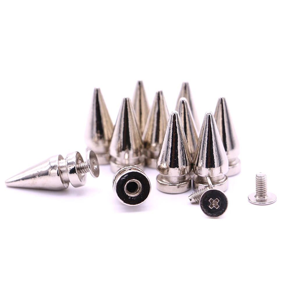 

20sets/pack 10mm (Diameter), 20mm (Height) rivet screw 3 Colors Six edge type Sharp rivet B-31