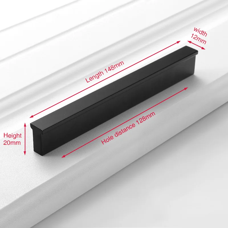 

Черные ручки для шкафа NAIERDI в современном стиле, золотой Т-образный стержень из алюминиевого сплава, кухонный шкаф, ручка для мебели Hardwa