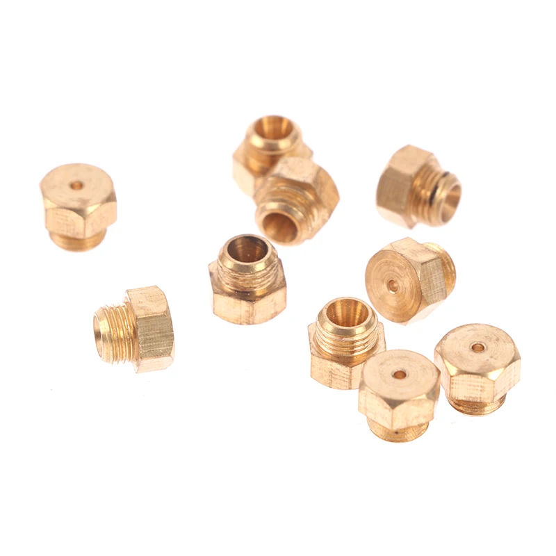 10 PCS M5*0.75 LPG Gas Water Heater Accessories Liquid And Natural Gas Water Heater Nozzle Jet 0.64mm