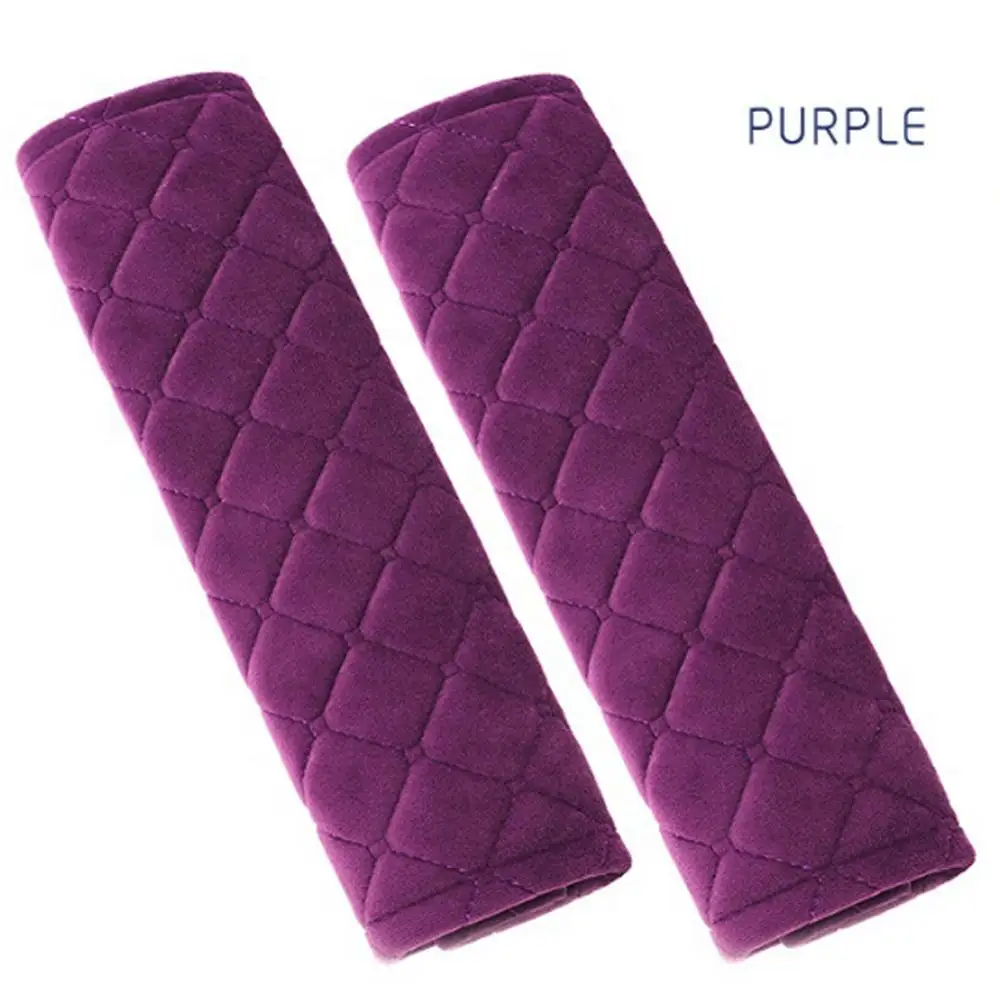 

2pcs Car Seatbelt Shoulder Pad Cushion Protector Thicken Safety Seat Shoulder Cover Auto Seatbelt Strap Harness Cover L1