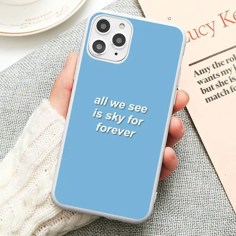 

Pink Aesthetics songs lyrics Aesthetic Phone Case Candy Color iPhone 6 6S 7 8 11 12 XS X SE 2020 XR mini pro Plus MAX funda