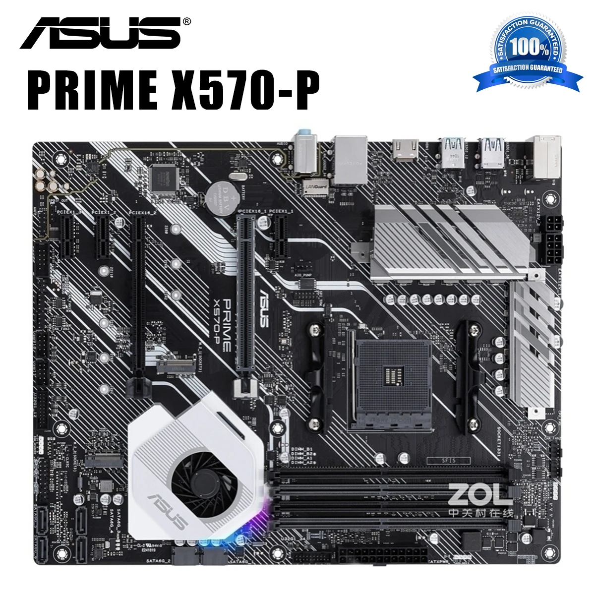 Günstig Buchse AM4 Asus PRIME X570-P Motherboard DDR4 CrossFireX RGB PCIe 4,0 128GB M.2 2280 AMD Ryzen Desktop AMD X570 Placa-Mãe AM4