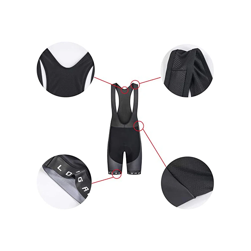 Длинные велосипедные шорты AO мужские светоотражающие дышащие трико брюки для